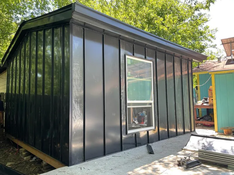 Black standing seam metal wall panels for Metal Roof Installation in Four Corners